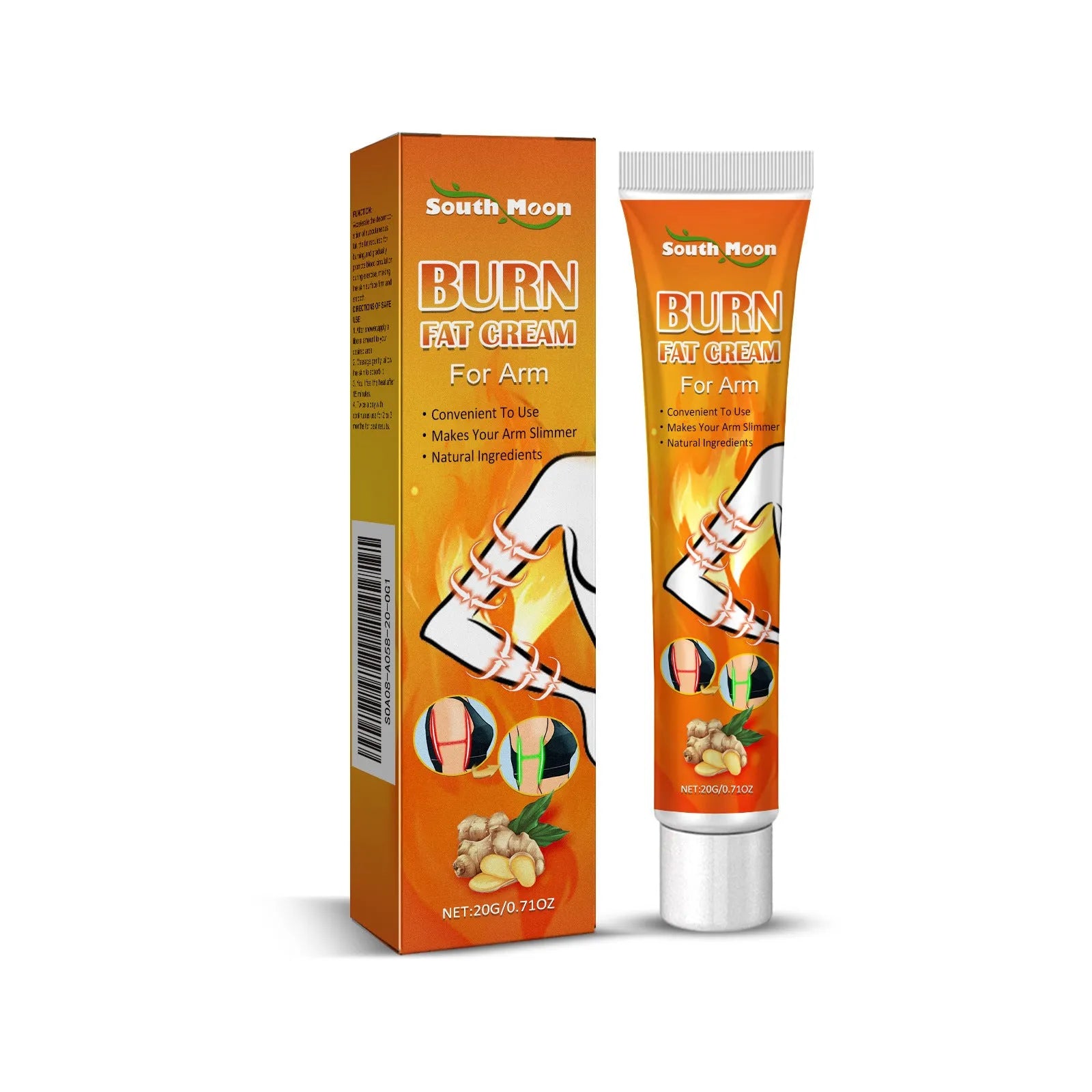 20g herbal body care cream tube with Sophora flavescens and medlar extracts
