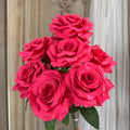 9-head diamond wedding hall flower row bundle in silk with multiple colour options including white, pink, and red