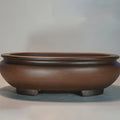 Purple sand porcelain desktop flowerpot with handmade classical styling for indoor plants