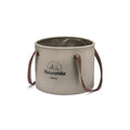 Folding camping water bucket 10L army green PVC mesh cloth