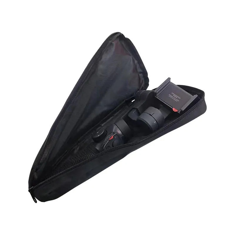 Black cloth mobile phone stabiliser storage bag for gimbal accessory protection