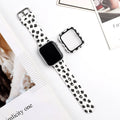 Printed silicone replacement strap for Apple Watch in multiple colour and pattern designs