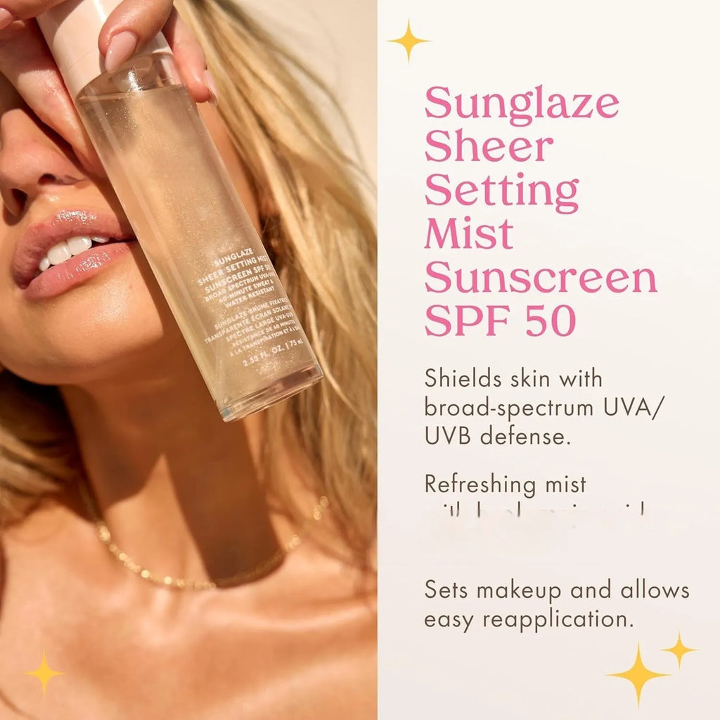 75ml makeup setting and hydrating spray bottle with light texture formulation