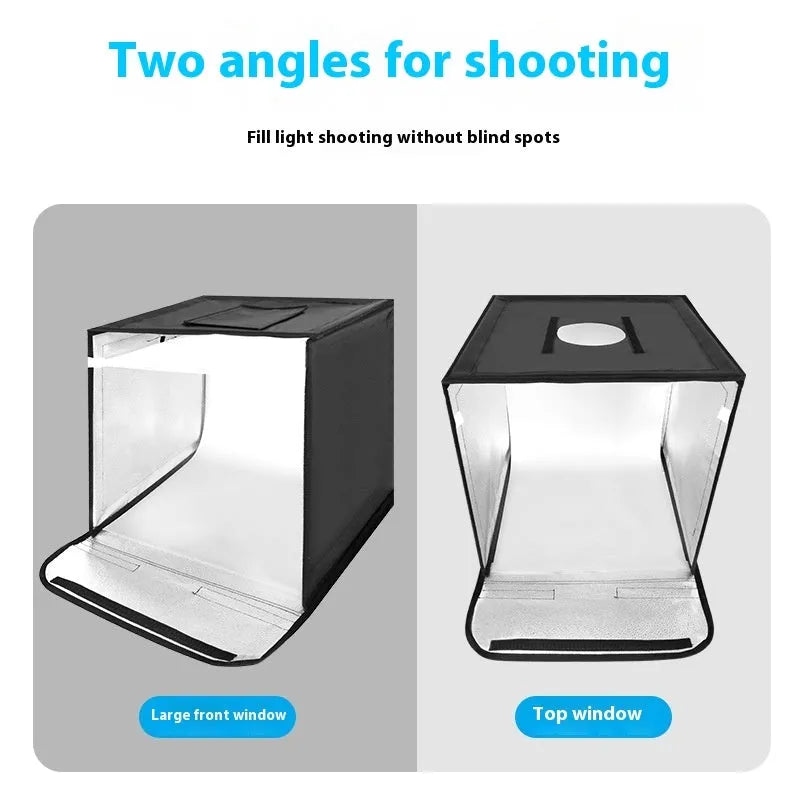 50cm studio light box with metal frame and folding design for product photography