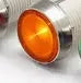 10mm stainless steel edge plastic indicator light with wire and flat metal bezel in multiple colours