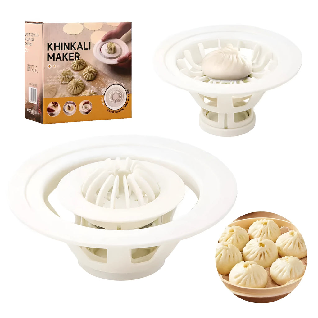 Black plastic Jinkali steamed bun mould four-piece set for shaping baozi and dumplings