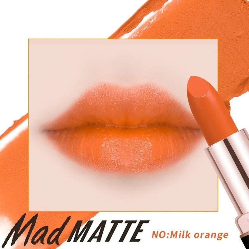 Fey Beauty Cameo Brown Nude Lipstick bullet and packaging showing non-staining, moisturising formula.