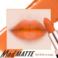 Fey Beauty Cameo Brown Nude Lipstick bullet and packaging showing non-staining, moisturising formula.
