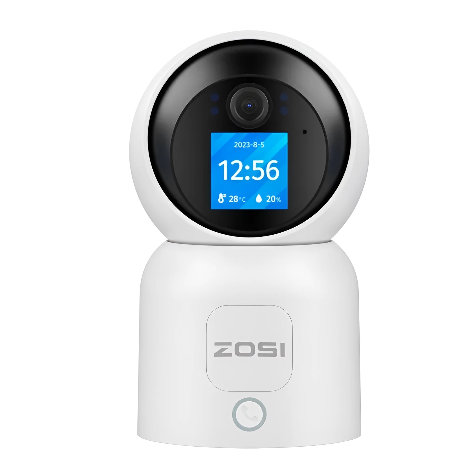 Zhou Shi wireless wifi HD indoor home security camera with large screen and AI features