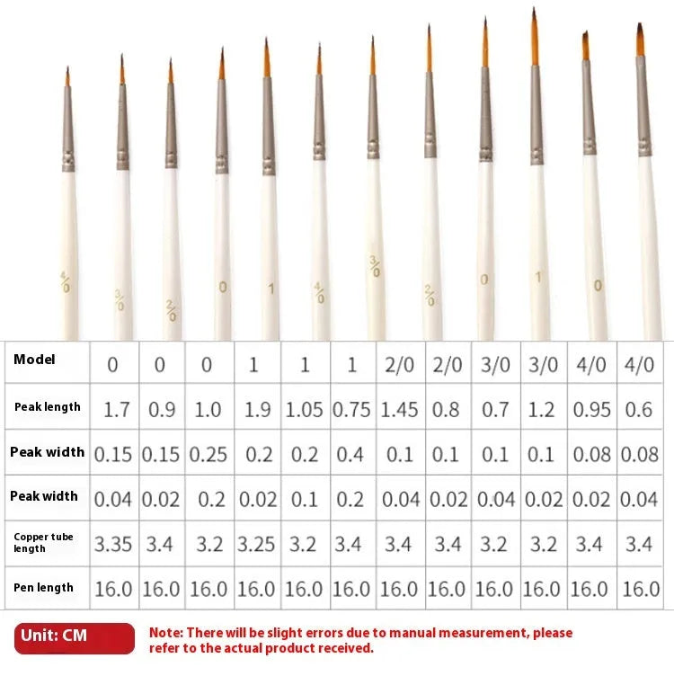 Set of 12 fluorescent brush-tip art markers in a solid wood pen holder for watercolour and acrylic painting.