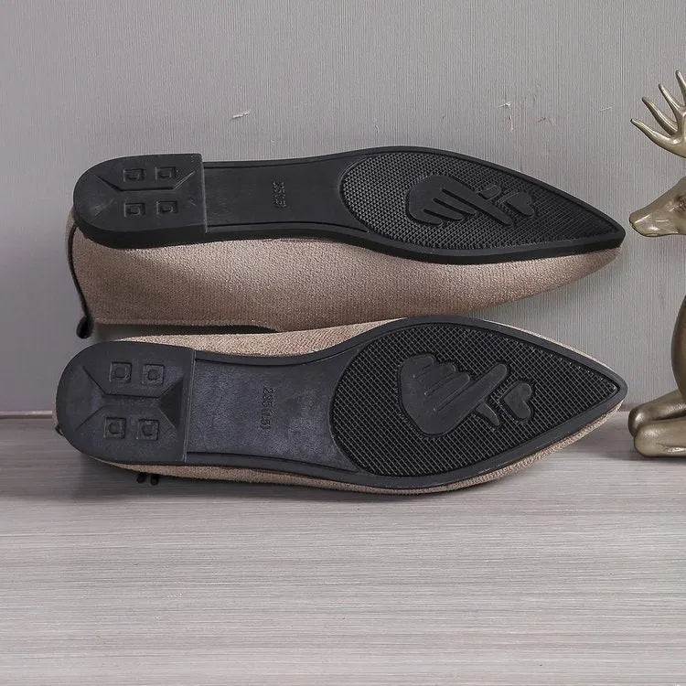 Beige leopard print pointed toe pumps for women in plus sizes with artificial PU upper and rubber sole