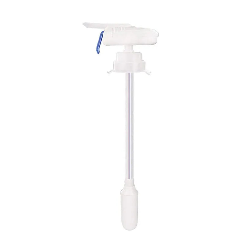 Electric pumping water device with press handle for milk and juice dispensing
