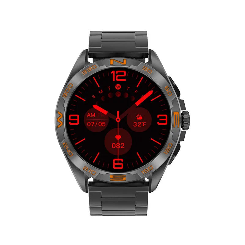 Smart watch with health monitoring features including blood pressure and blood oxygen detection