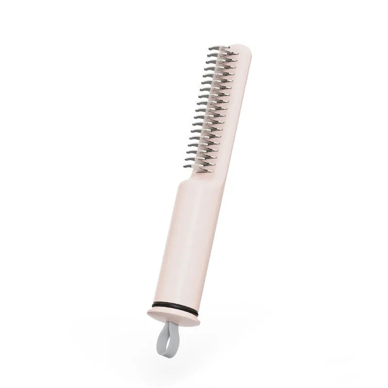Stainless steel dog dematting comb with ergonomic handle for removing knots and mats