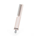 Stainless steel dog dematting comb with ergonomic handle for removing knots and mats