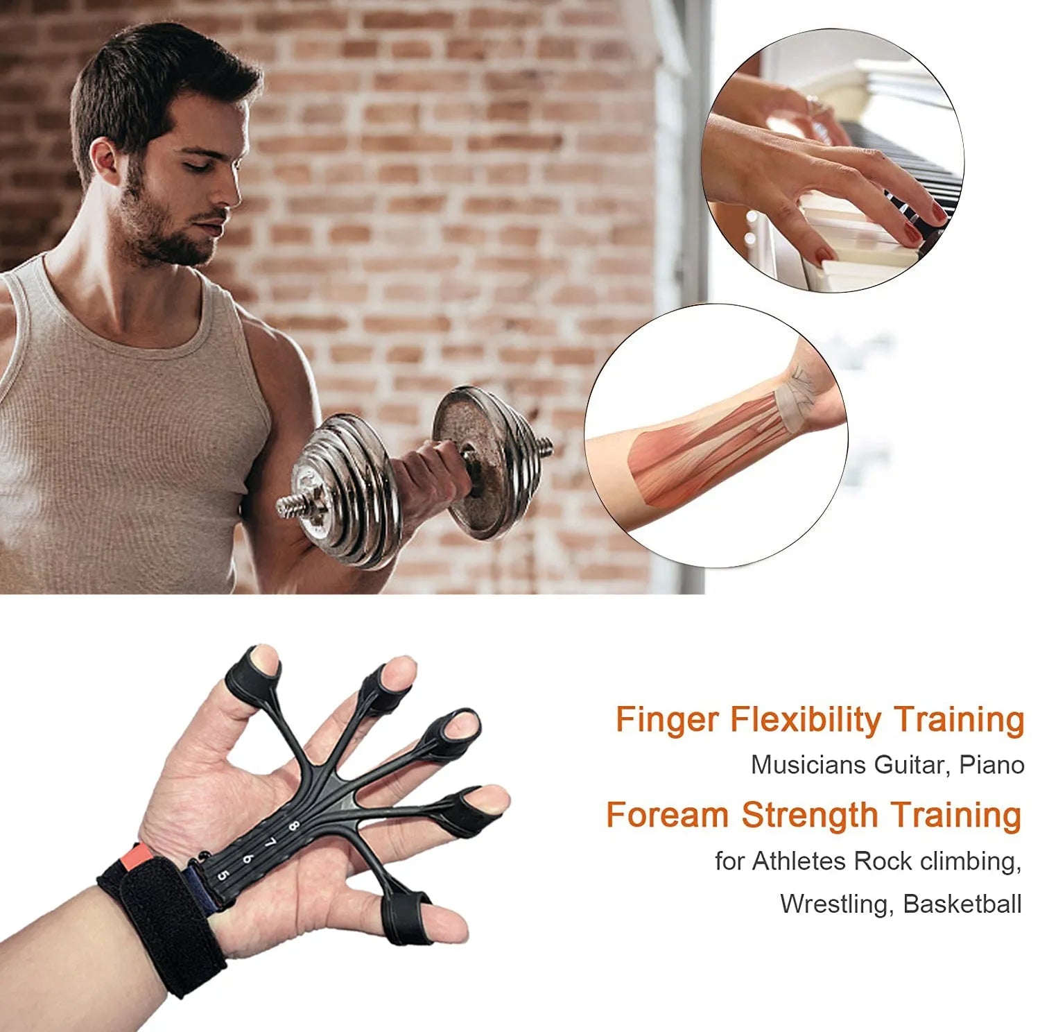 Silicone finger rehabilitation trainer with tension ropes and adjusting belts for abdominal exercises