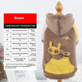 Brown cotton pet sweatshirt for a dog, showing casual leisure style.