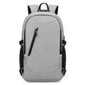 Men's solid colour Oxford cloth computer backpack with 20-35 litre capacity