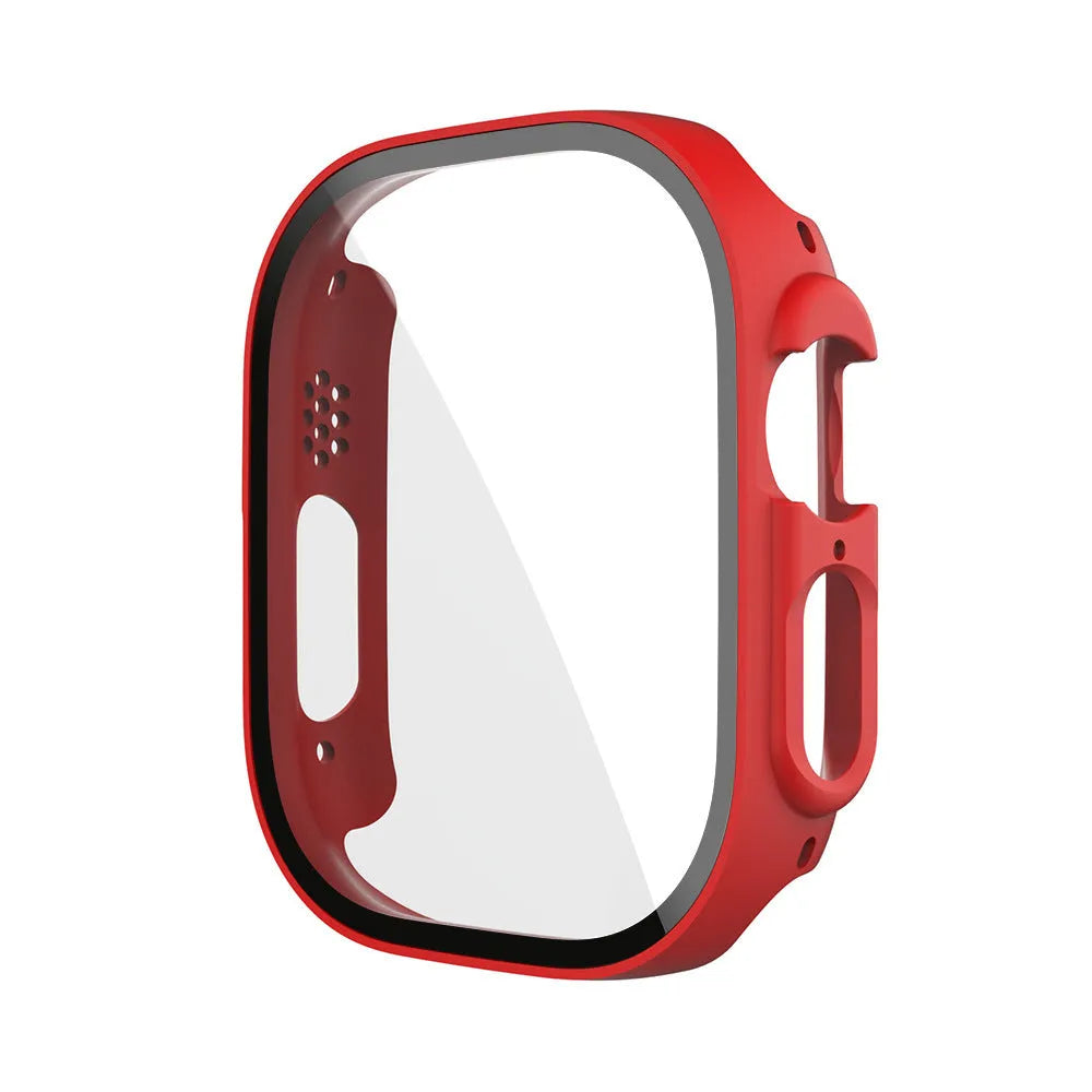PC tempered film transparent protective case for Apple Watch in multiple colour options