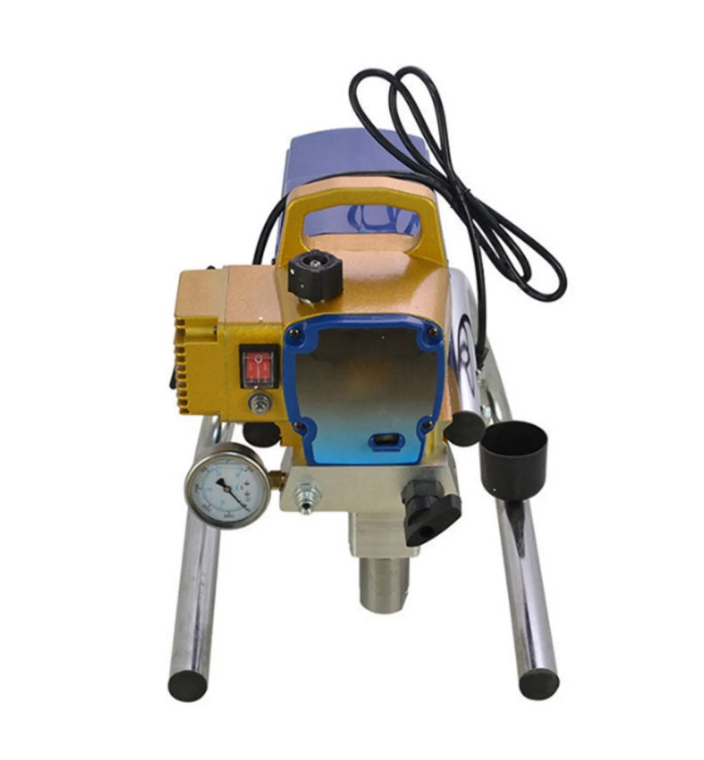 Blue electric airless spray painting machine with spray gun and 50cm extension rod