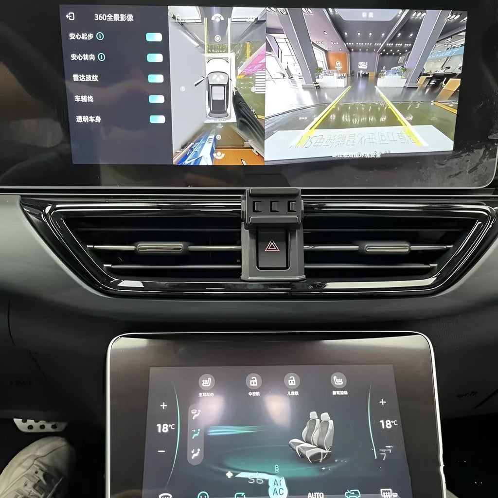 GOODWAY dashboard mobile phone holder with 360-degree rotation mounted in vehicle