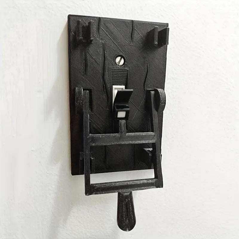 Retro decorative mechanical light switch with exposed installation for wall mounting