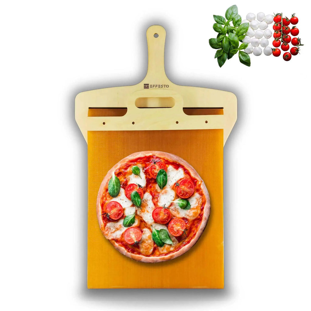 Sliding pizza transfer shovel and cutting board 55 by 35 cm food grade PP non-stick surface