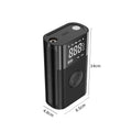 Wireless digital handheld air pump with LCD display and multiple attachments for car and bicycle tyres