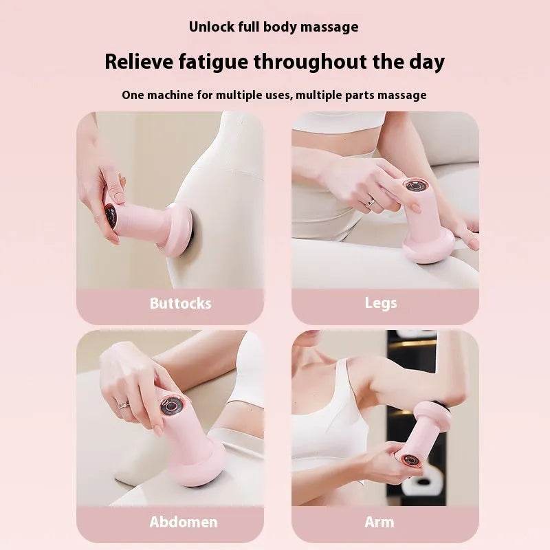 USB electric massager for cervical spine, back and legs in black, pink or white