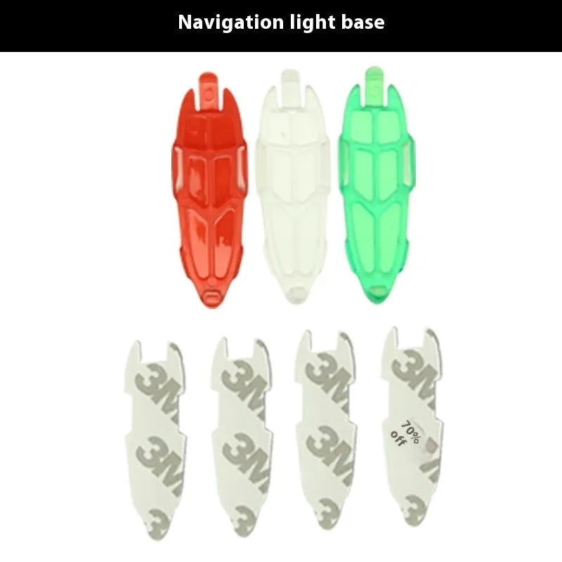 V3 wireless charging waterproof navigation light for model ships and cars with red, green, and white LEDs