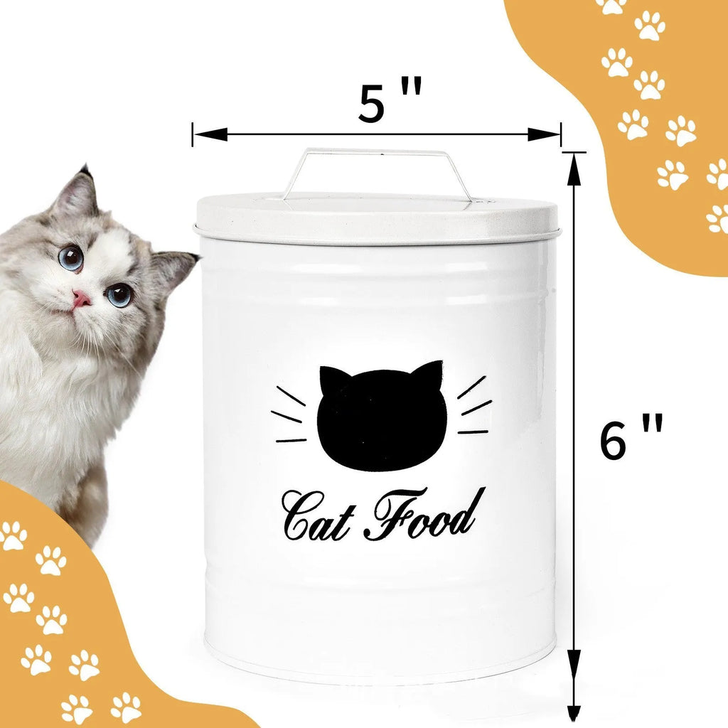 Round black and white household storage can with iron sheet construction and independent inner box.
