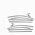 Black titanium stainless steel window trim strip for decorative window molding