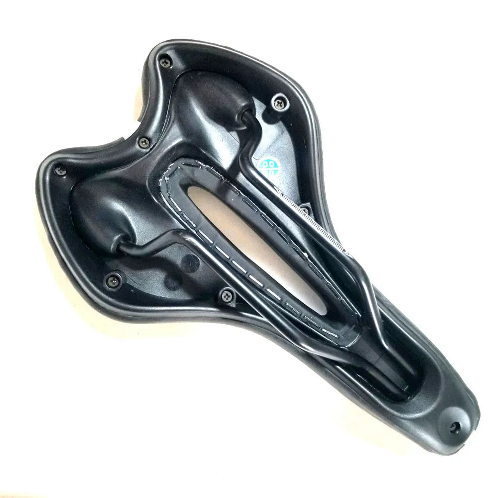 Bicycle saddle cushion with PU leather surface and included cycling tools including wrench and tire patches