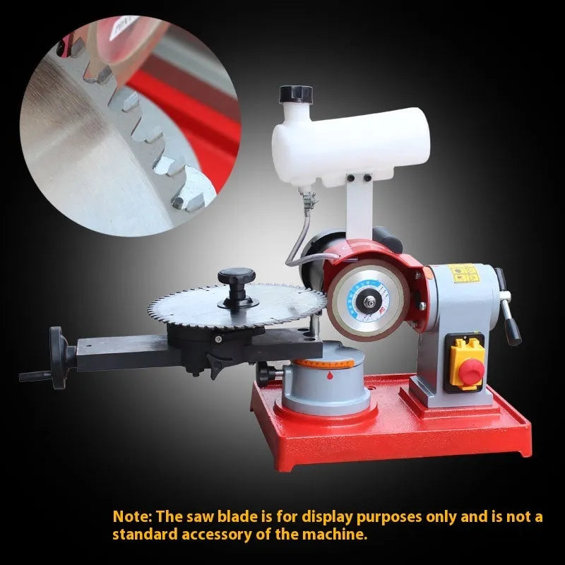 Sharpedge manual gear grinding machine for alloy circular saw blades on workbench