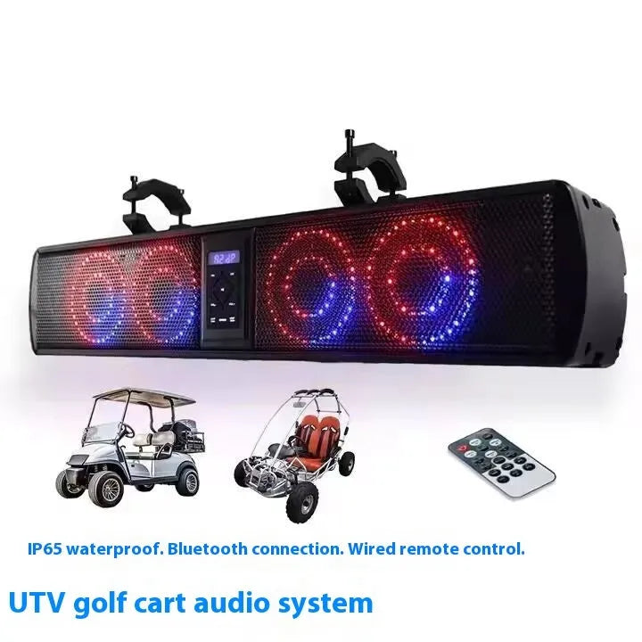 Personalized beach car strip Bluetooth audio belt for golf carts and ATVs with plastic housing
