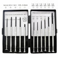 TH-6177 11-piece clock screw toolkit with various screwdriver heads for electronics and household use