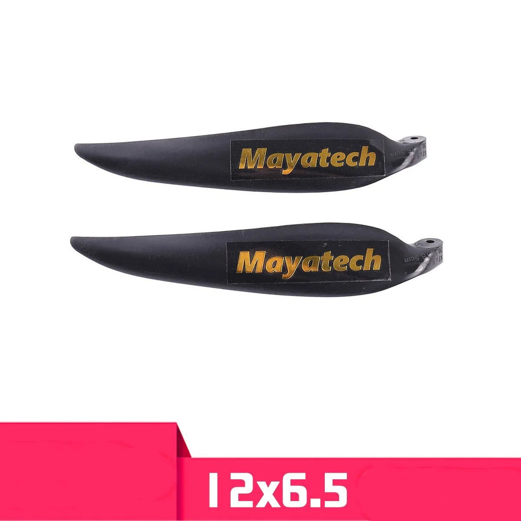 Black glider folding paddle with quick disassembly fittings shown in 12 x 6.5 cm dimensions
