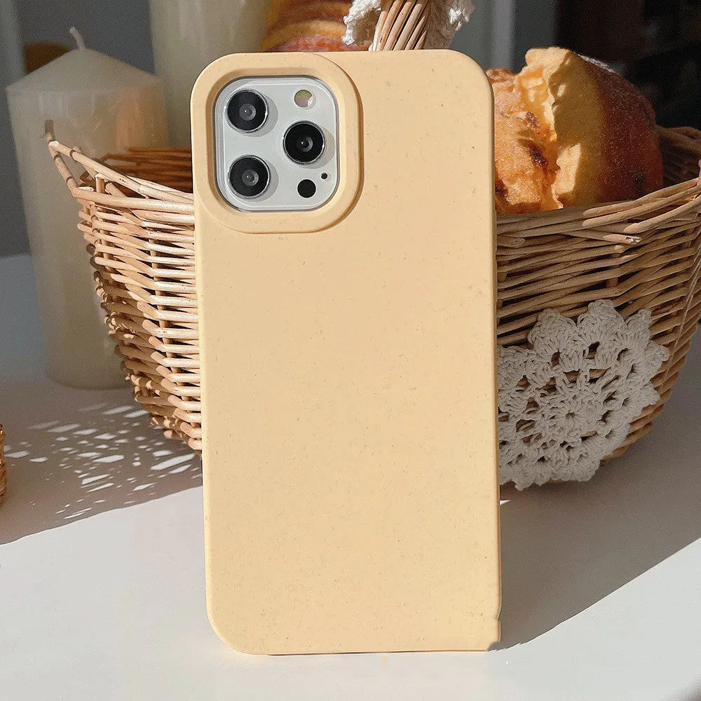 Wheat straw composite phone case for iPhone 14 Pro Max in multiple colour options