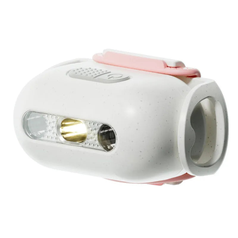 Pet luminous LED collar with hanging ring in four colour options: caramel mocha, cure green, delicate grey, fresh pink