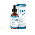 60ml bottle of muscle recovery energy supplement drops with dropper.