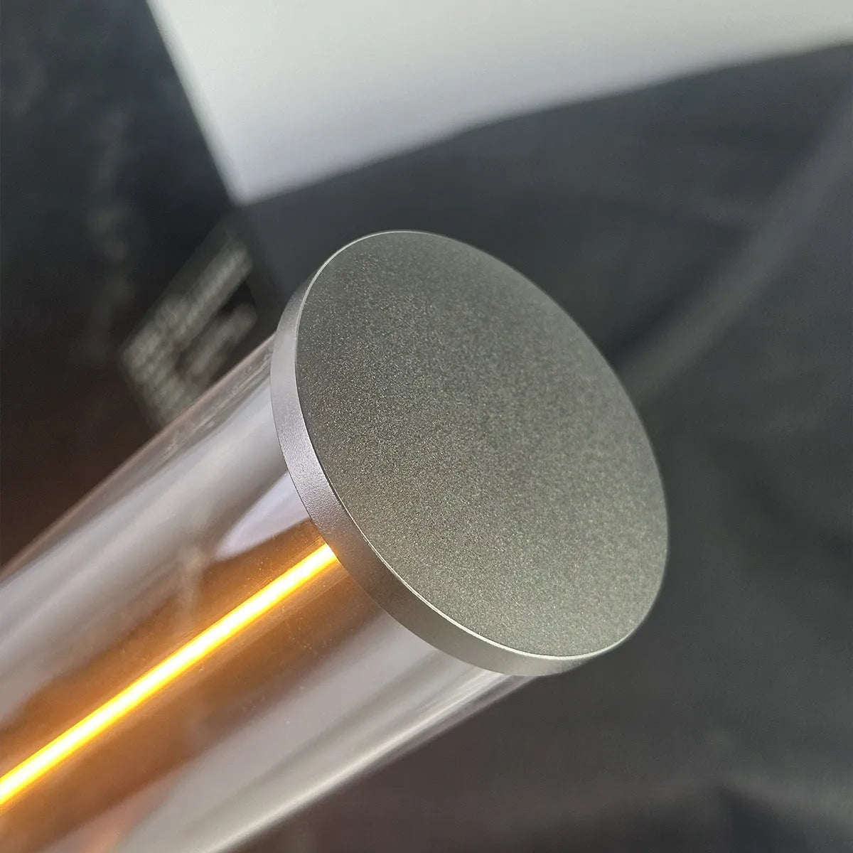LED line glass magnetic suction light strip with USB charging port, modern bedside night light
