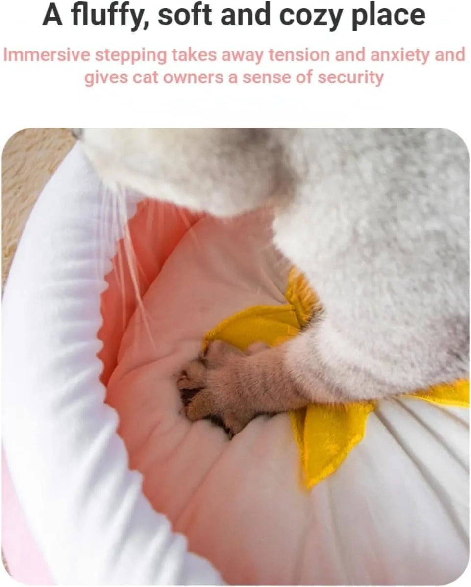 Pink magic honey pot shaped cat sofa bed with removable nest pad for small pets