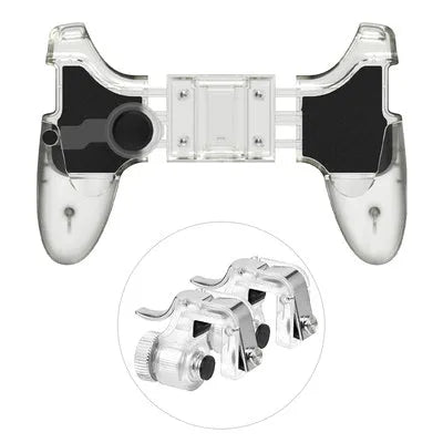 Mobile phone auxiliary physical plug-in suit handle gamepad controller in black colour with wired connection
