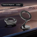 Magnetic car phone mount with all-metal construction and foldable design