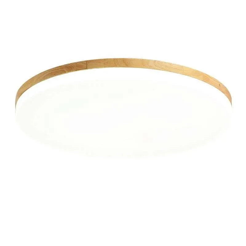 Japanese minimalist wooden and acrylic LED ceiling light in three size options