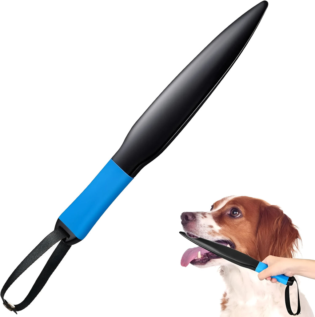 Dog break stick training tool with blue handle for small medium dogs bite prevention