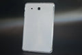 Clear transparent ultra-thin silicone hard shell case for a tablet on a flat surface.