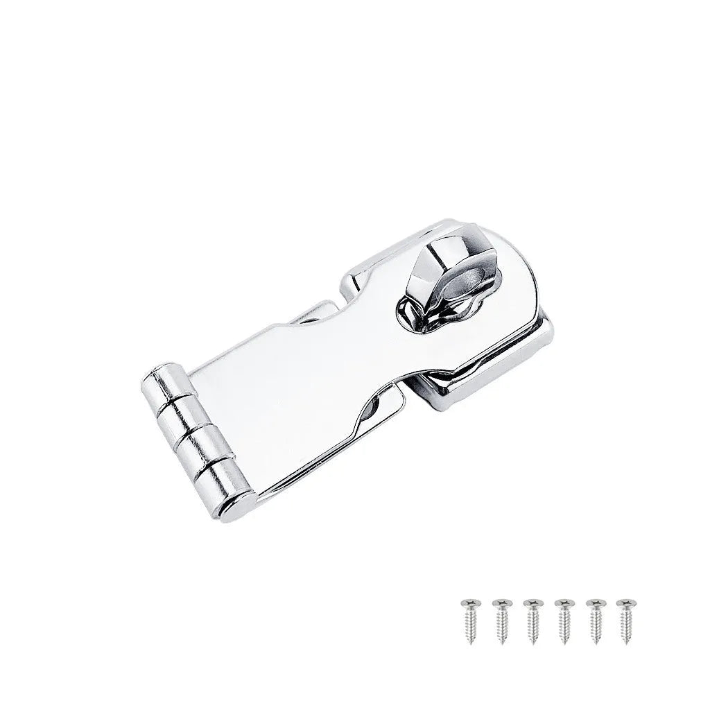 304 stainless steel lock hasp latch bolt with mirror finish for drawer and cabinet security