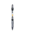 0.5mm fine tip gel pen in plastic construction with black, blue, and red ink colour options