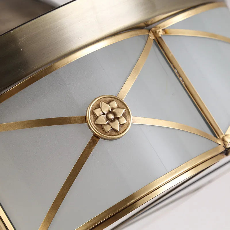 Gold 42 inch ceiling fan light with remote control and invisible blades